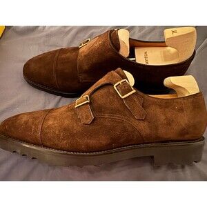 NIB John Lobb Brown Seude Williams w/LWS - 10UK/11US